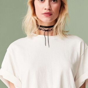 Urban Outfitter Black Ribbon Tie Choker Necklace NWT 45